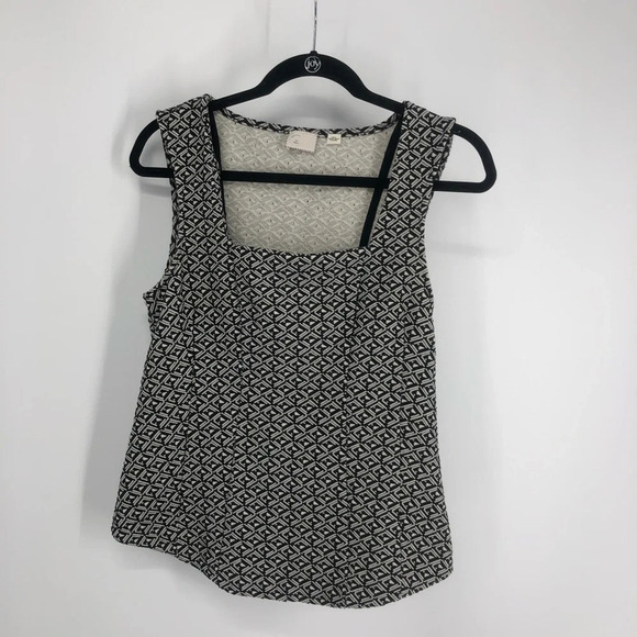 Anthropologie postage stamp brand print tank S - Picture 1 of 5